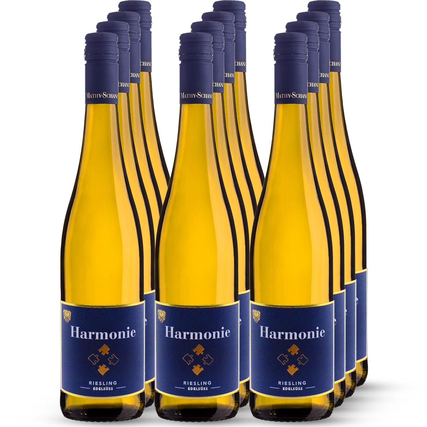 Weingut Mathy-Schanz - Riesling Edelsüß Harmonie | Wein von der Mosel (12 Flaschen (12 x 0,75l))