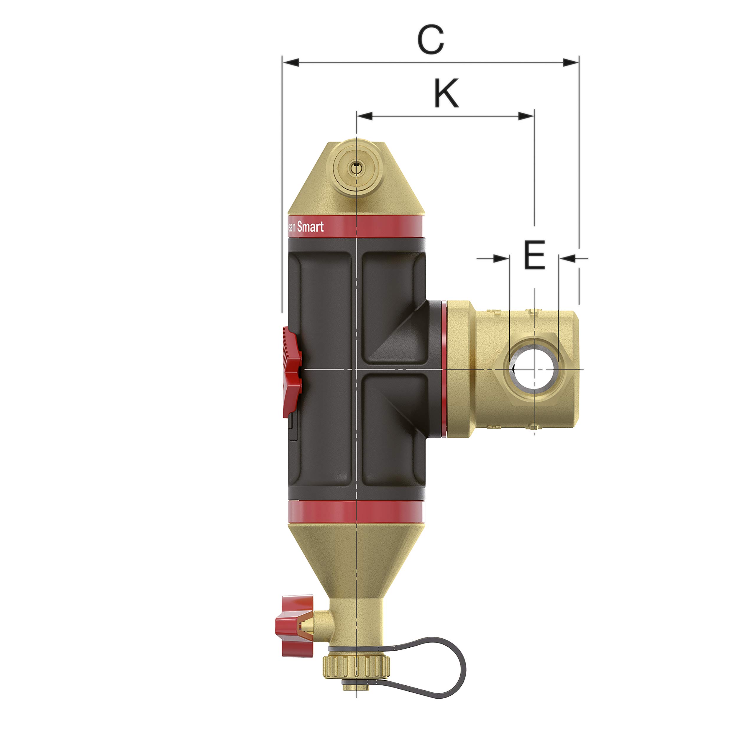 Flamcovent Clean Smart Séparateur d'air et de saleté pour système de refroidissement du chauffage central 22 mm -30044