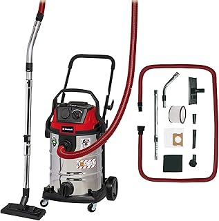 Einhell Aspirador en seco y húmedo TE-VC 2230 SACL (1400 W, 220 mbar, Filtro de Pliegues HEPA Incl. Sistema de Limpieza de Filtro, 30 l, Clase de protección Frente al Polvo L, Enchufe automático)