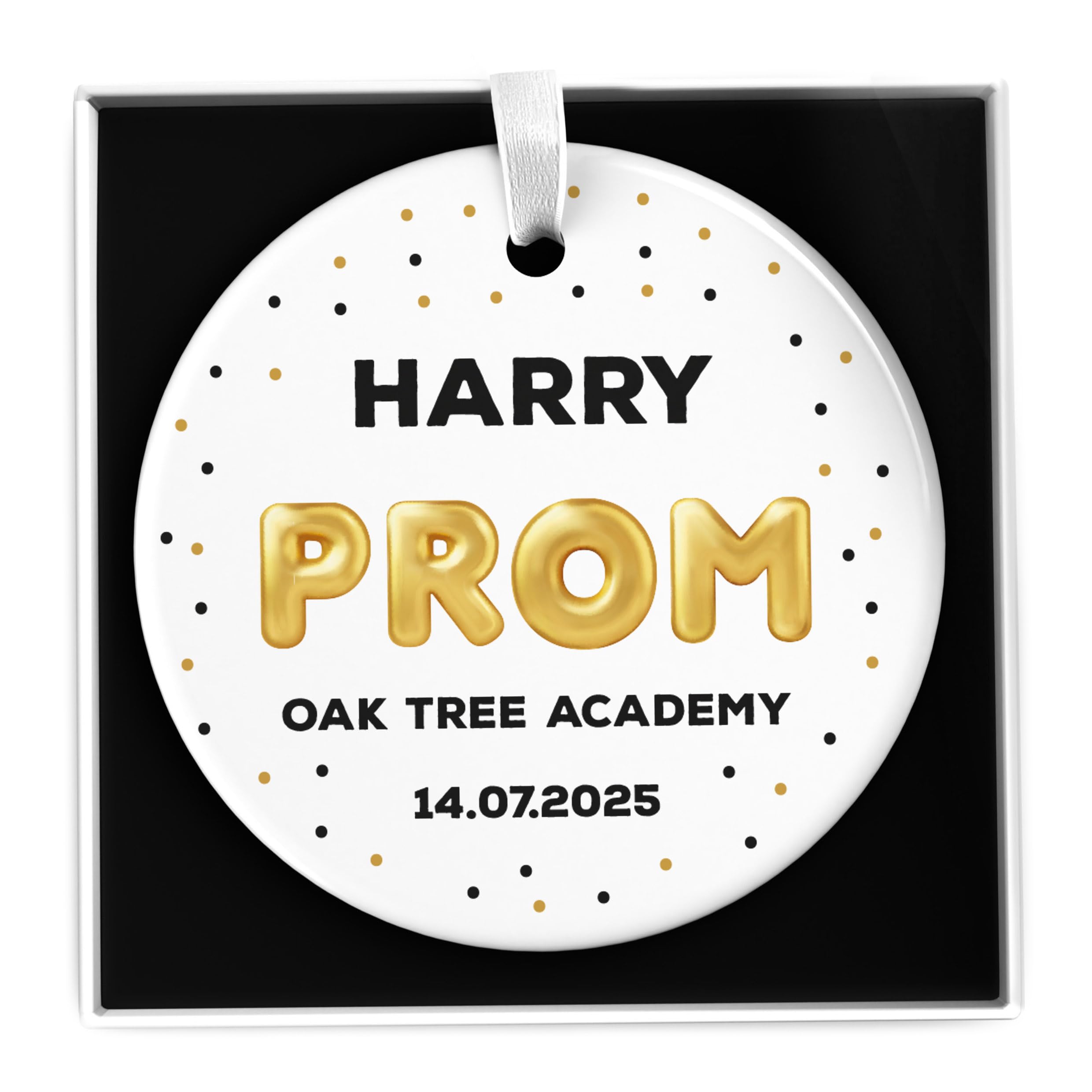 Beecreative Prom Gifts For Him - School Leavers Prom - Year 6 Leavers Prom - Year 11 Leavers Prom - Tuxedo Hanger Tag - With Gift Box