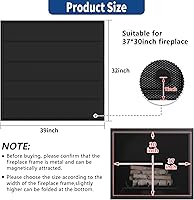 Vista 2 de Cubierta para chimenea, manta bloqueadora magnética de chimenea que detiene la pérdida de calor, tapón de corriente para chimenea interior que