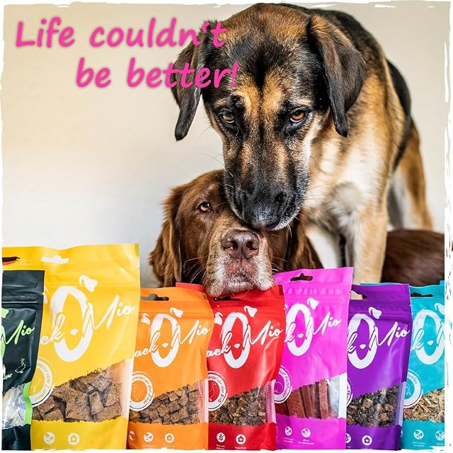 Foto 3 de 3 de SnackOMio - Snack premium para perros - tiras de filete de pechuga de conejo, sin cereales, 1 pack (1 x 70g)