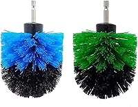 Vista 1 de Paquete de 2 cepillos con taladro cónico para limpiar baños, cocinas, duchas, lechada, detalles automáticos, llantas y más