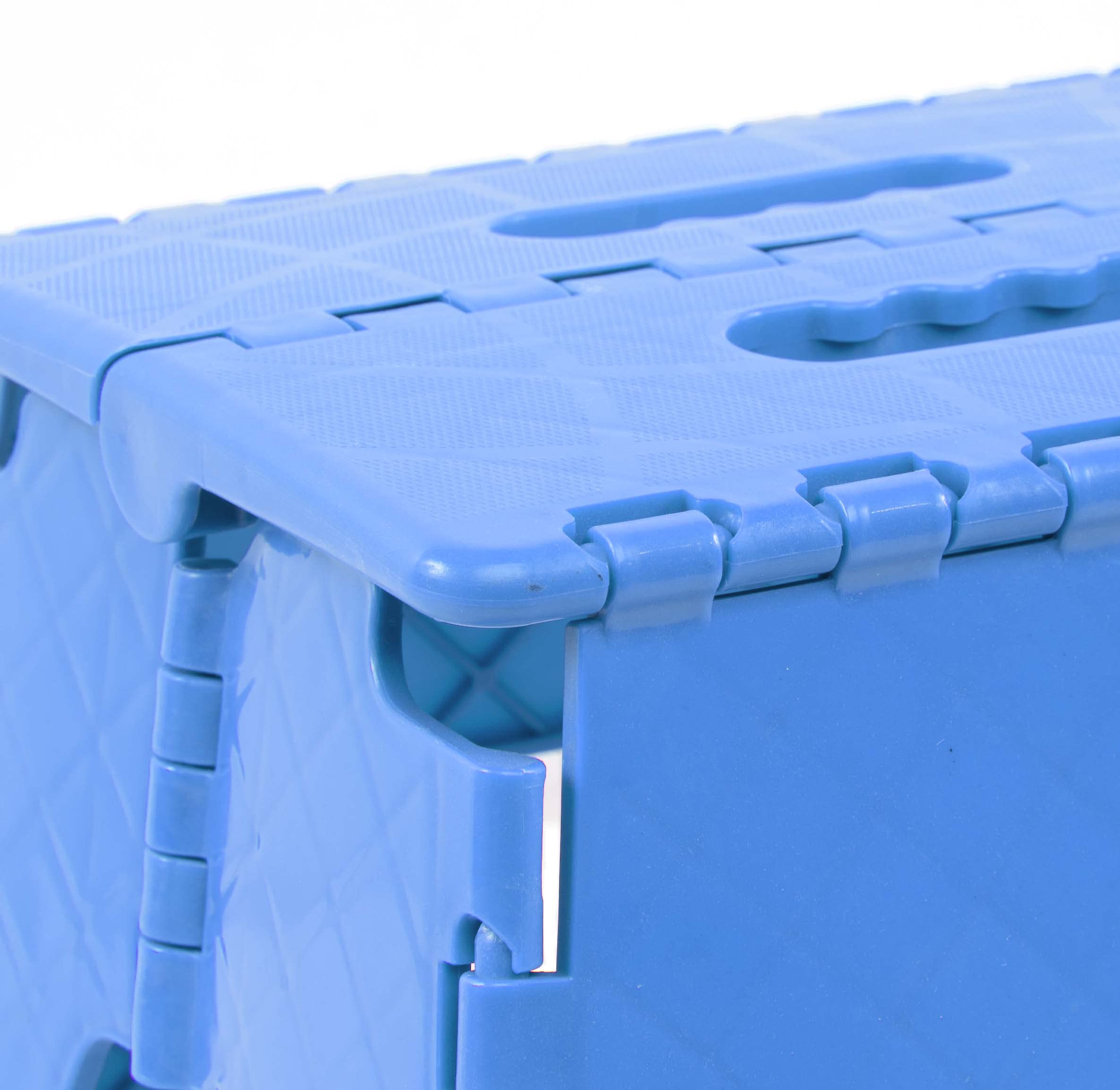 Taburete Plegable Multiusos Escalera Antideslizante Azul 21x25 cm