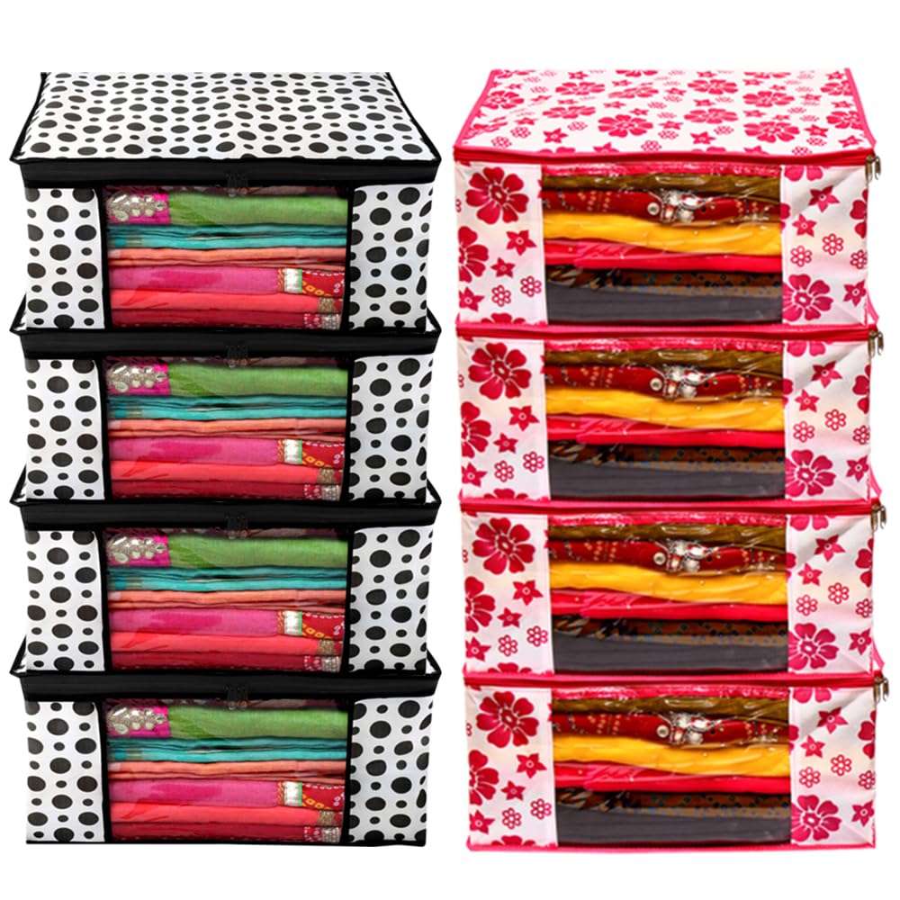 See full amazon price history chart for AARON INC Combo Saree Cover Clothes Organiser for Wardrobe with Transparent Window & Zip Clothes Storage Bag for Lehenga, Suit, Dress Saree Packing Covers for Clothes 4 Pink & 4 Polka Saree Bag AARON INC Combo Saree Cover Clothes Organiser for Wardrobe with Transparent Window & Zip Clothes Storage Bag for Lehenga, Suit, Dress Saree Packing Covers for Clothes 4 Pink & 4 Polka Saree Bag (B0CZL1QV83) Amazon Price History, Amazon Price Tracker