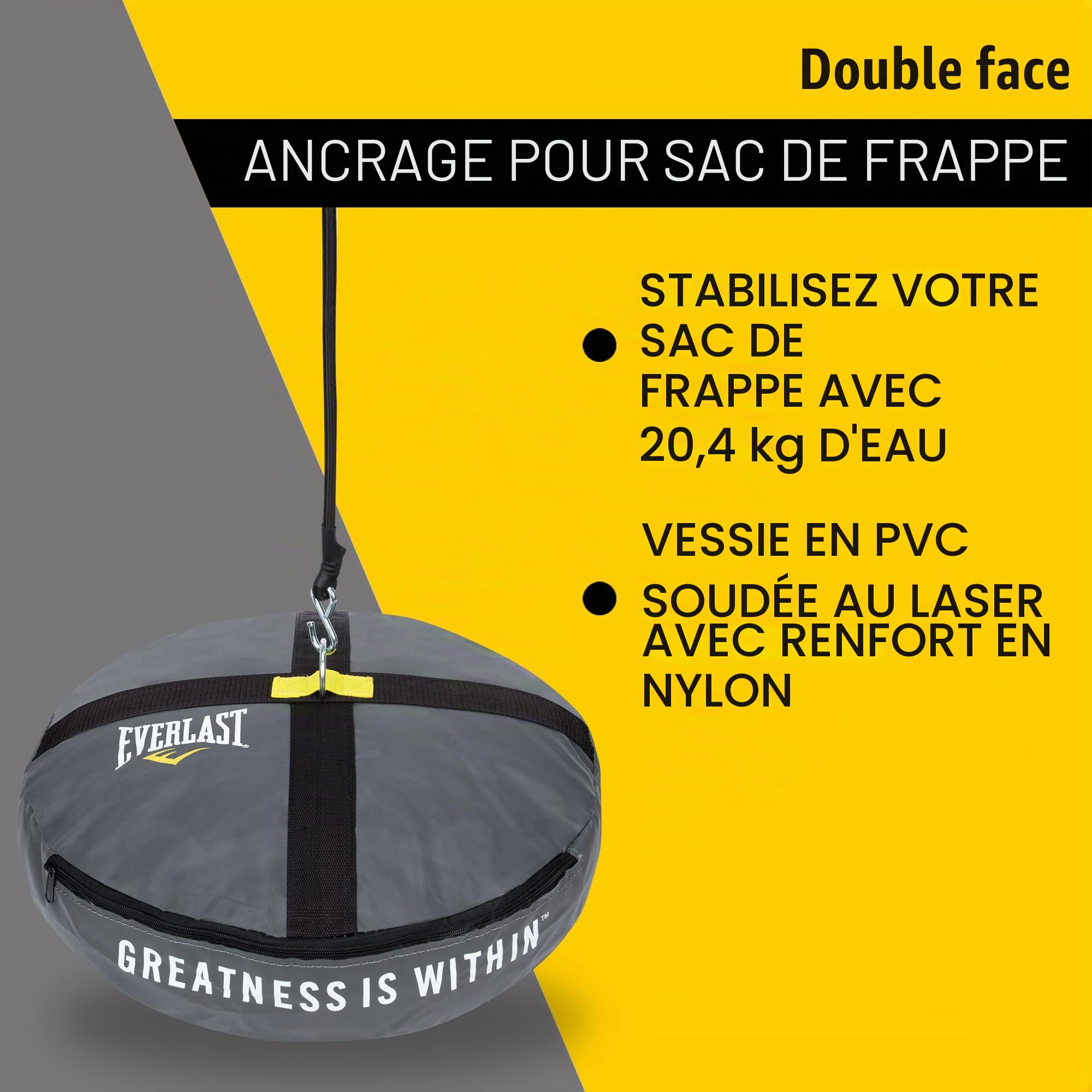Everlast Dble End Anchor, Attache Sac De Frappe,