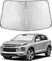 Vista 337 de EcoNour Parasol para parabrisas de camiones con bolsillo de almacenamiento Parasol reflectante de material 240T para protección contra rayos UV