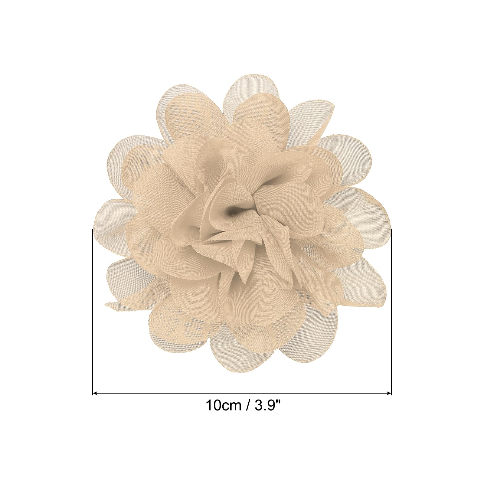 PATIKIL 3.9" Chiffon Flowers - Image 2