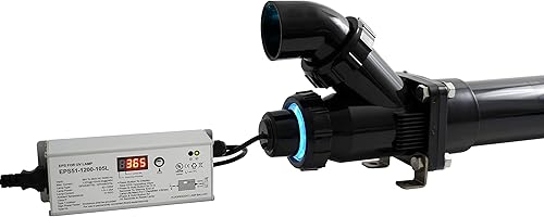 Miniatura 2 de Lifegard Aquatics Esterilizador UV Pro-MAX de 40 vatios de alto rendimiento para acuarios, carcasa negra de 3 pulgadas de diámetro, diseño de flujo,