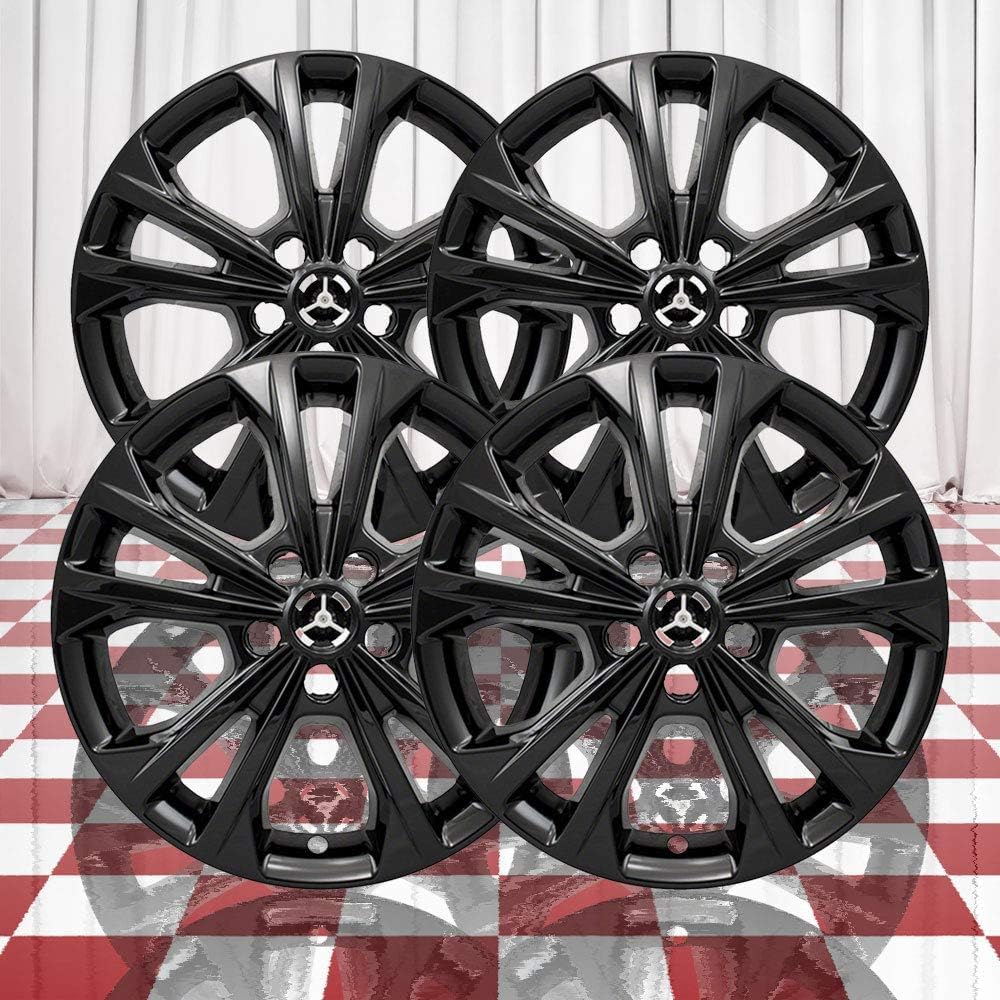 Set of 4 Black 5 Double Spoke 17" Wheel Skins for Ford Escape 2017-2019