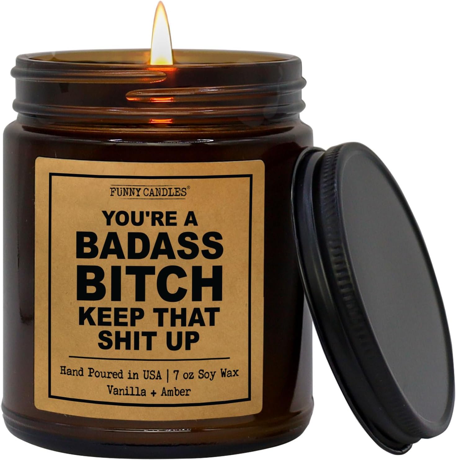 Badass Candle Gifts for Women You're A Badass Bitch, Keep