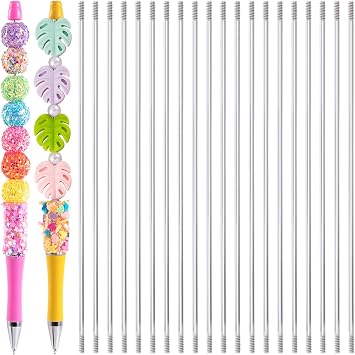 20 Pcs Rust-Resistance Stainless Steel Pen Extenders for Beadable Pens, Beadable Pen Extender Rods, Metal Blank Bars for Beadable Pens 4.6 Inches