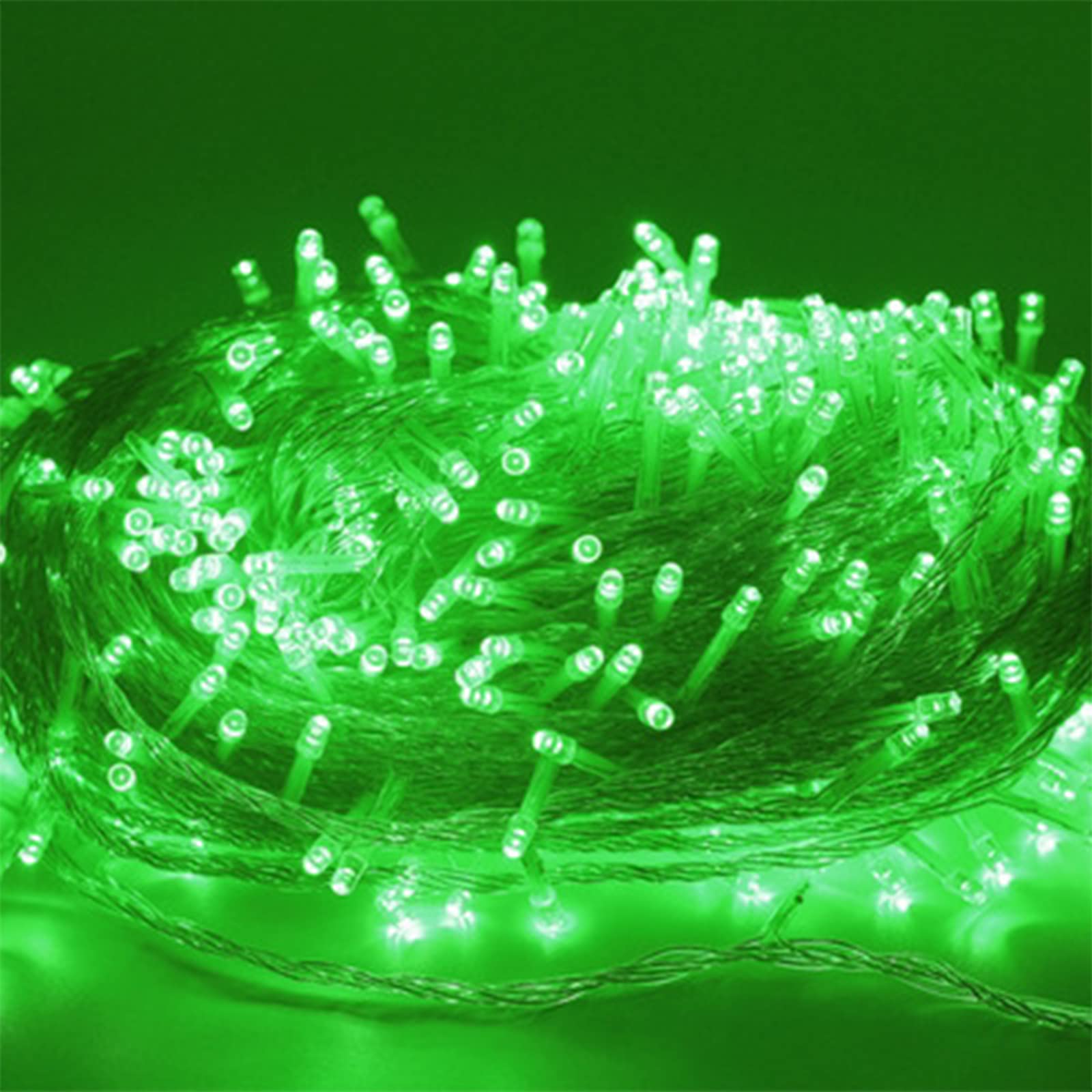 Ghirlanda luminosa per interni, 50 m, 500 LED, luci natalizie per esterni, IP65, impermeabile, 8 modalità, decorazione per la casa, l'albero del giardino, finestra di nozze, verde