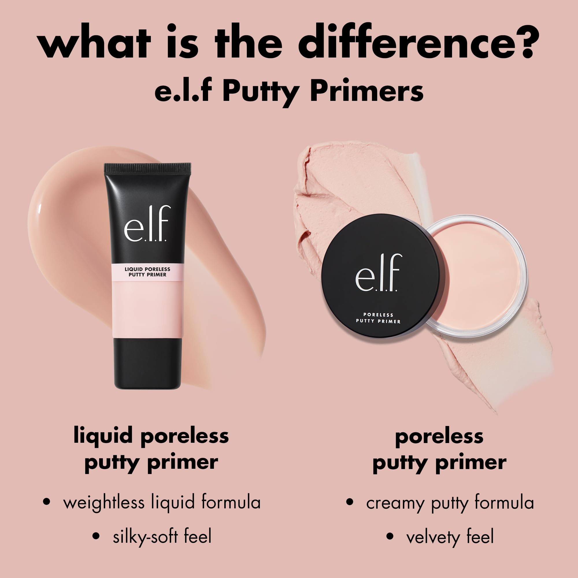 e.l.f. Poreless Putty Primer, Silky, Skin-Perfecting, Lightweight, Long Lasting, Smooths, Hydrates, Minimizes Pores, Flawless Base & Finish, All-Day Wear, Ideal for All Skin Types, 0.74 Fl Oz 3