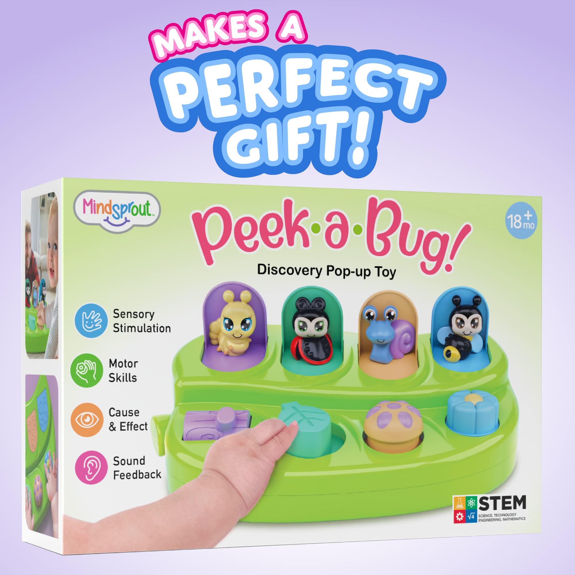 Buy Montessori Pop Up Cause and Effect Toy for 9 Month Old +, Early