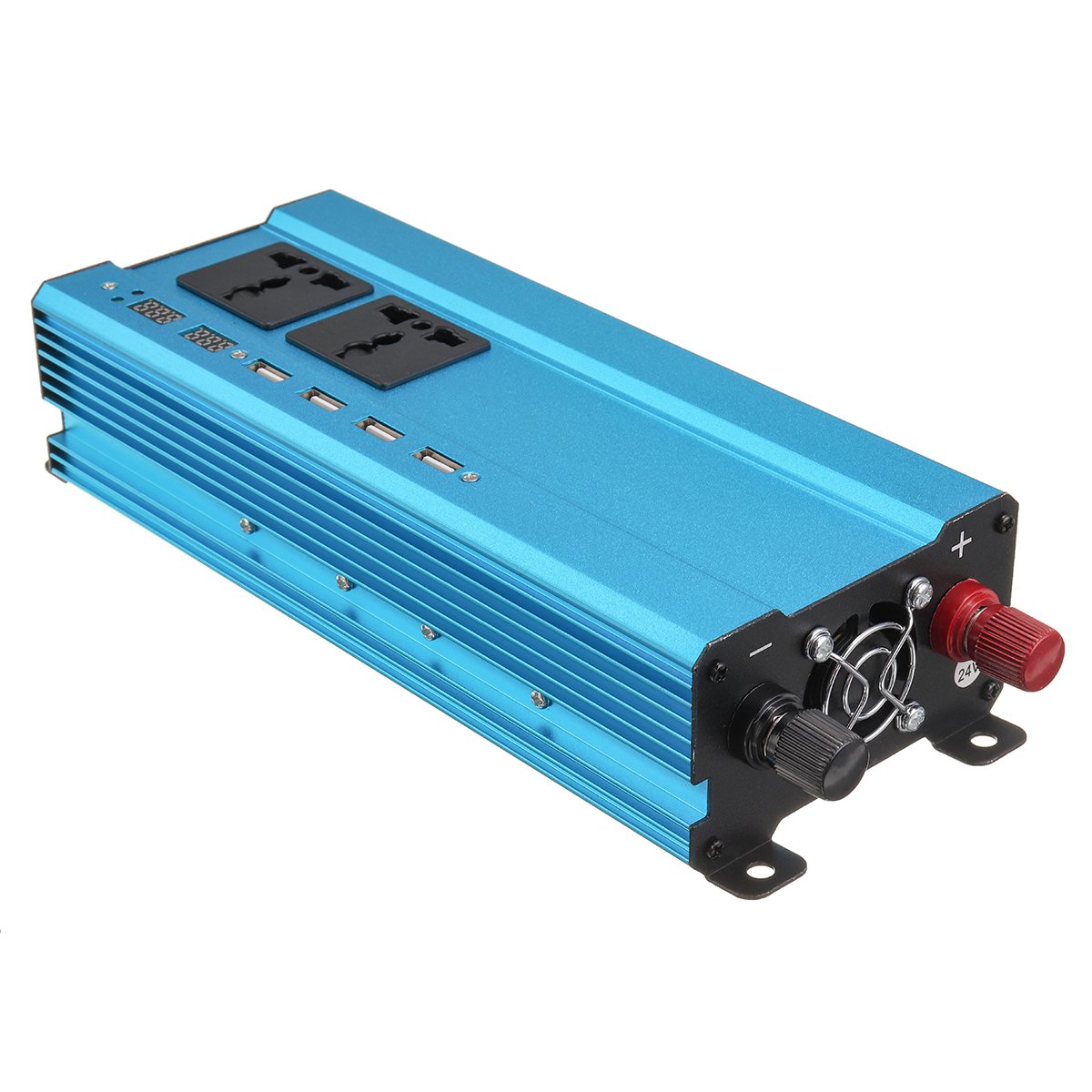 5000W 12V / 24V DC zu 220V Wechselrichter führte geänderten Sinus-Wellen-Konverter-Blau - 24V