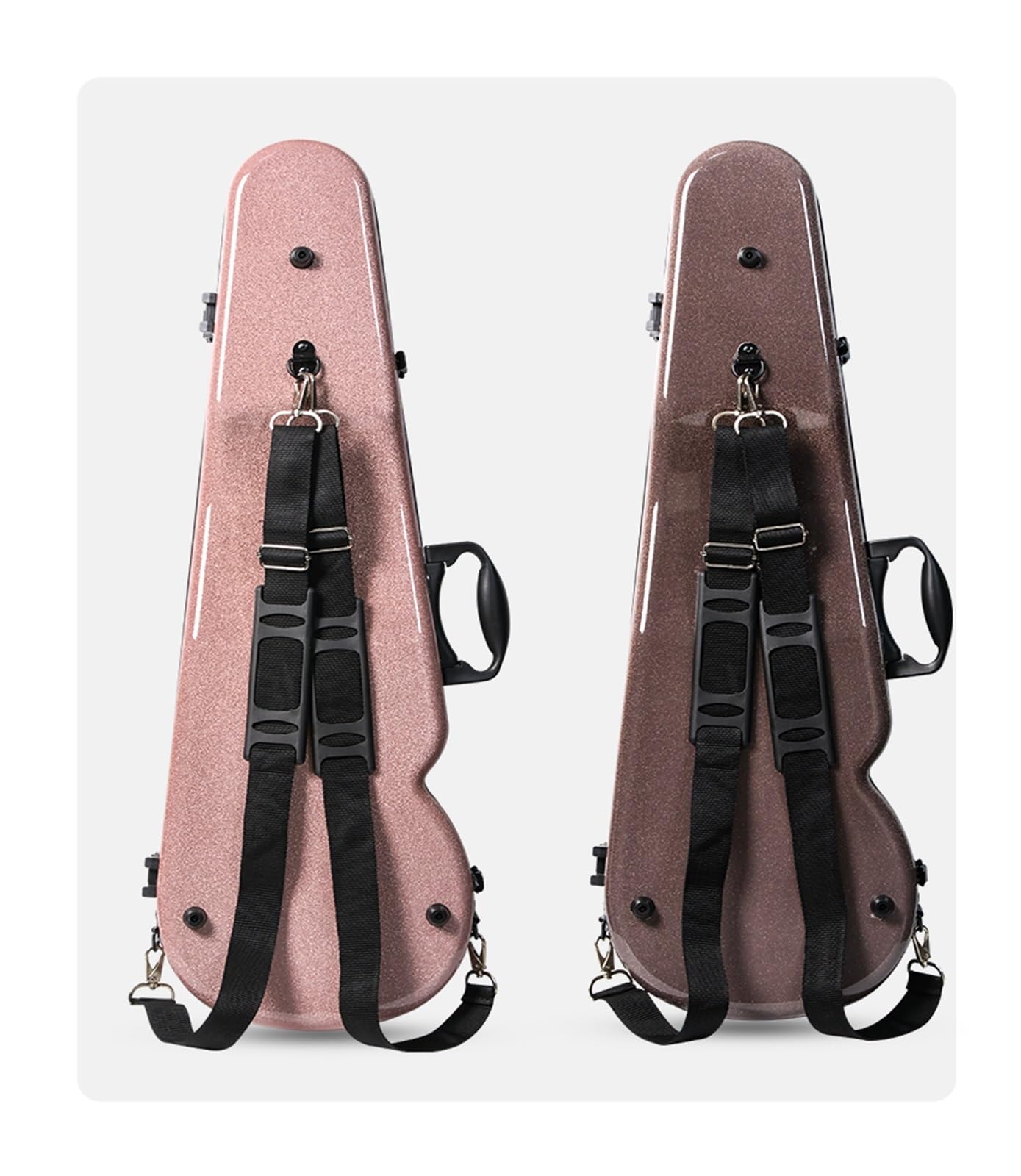 La Borsa In Fibra Di Carbonio Per Custodia Del Violino È Elegante Robusta E Impermeabile Custodia professionale per violino(Bright powder)