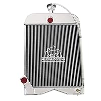 Vista 1 de 8N8005 Radiador de tractor de aluminio de 3 filas para modelos Ford 2N 8N 9N, radiador de repuesto, radiador de aluminio, radiadores