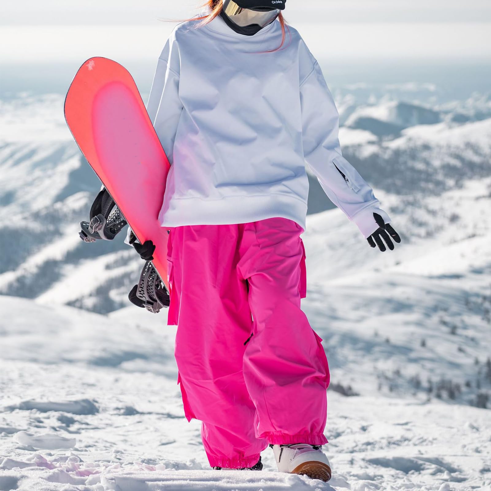 Super Baggy Style Schneehose füR Herren und Damen, wasserdichte Cargo-Schneehose, Baggy-Hose, Outdoor-Cargo-Snowboardhose