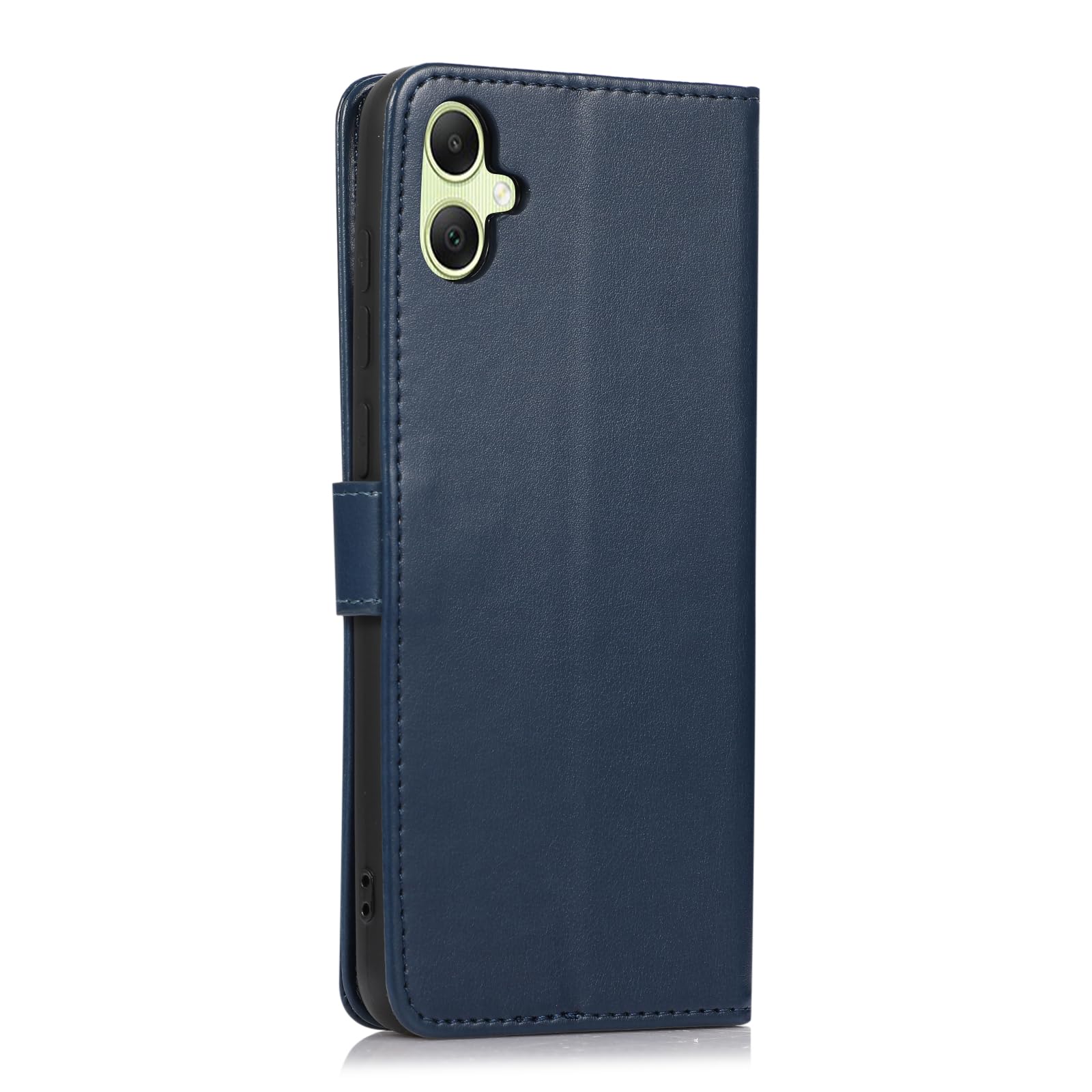 SMYTU Custodia per Samsung Galaxy A05 4G (6,7") + Vetro Temperato,Cover a Libro Samsung Galaxy A05 4G,Custodia Flip in Pelle Magnetica Portafoglio Per Samsung Galaxy A05 4G - Blu