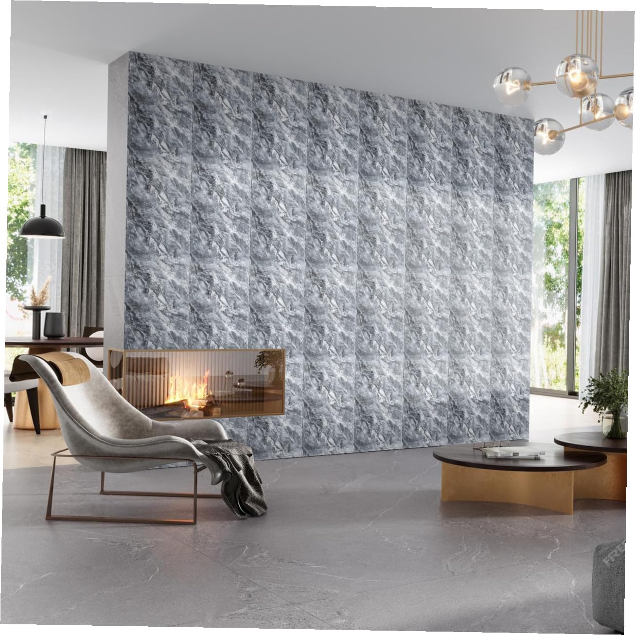 Angoily 20pezzi Piastrelle Adesive Impermeabili Per Bagno e Cucina Effetto Marmo Autoadesive Decorative Per Pareti