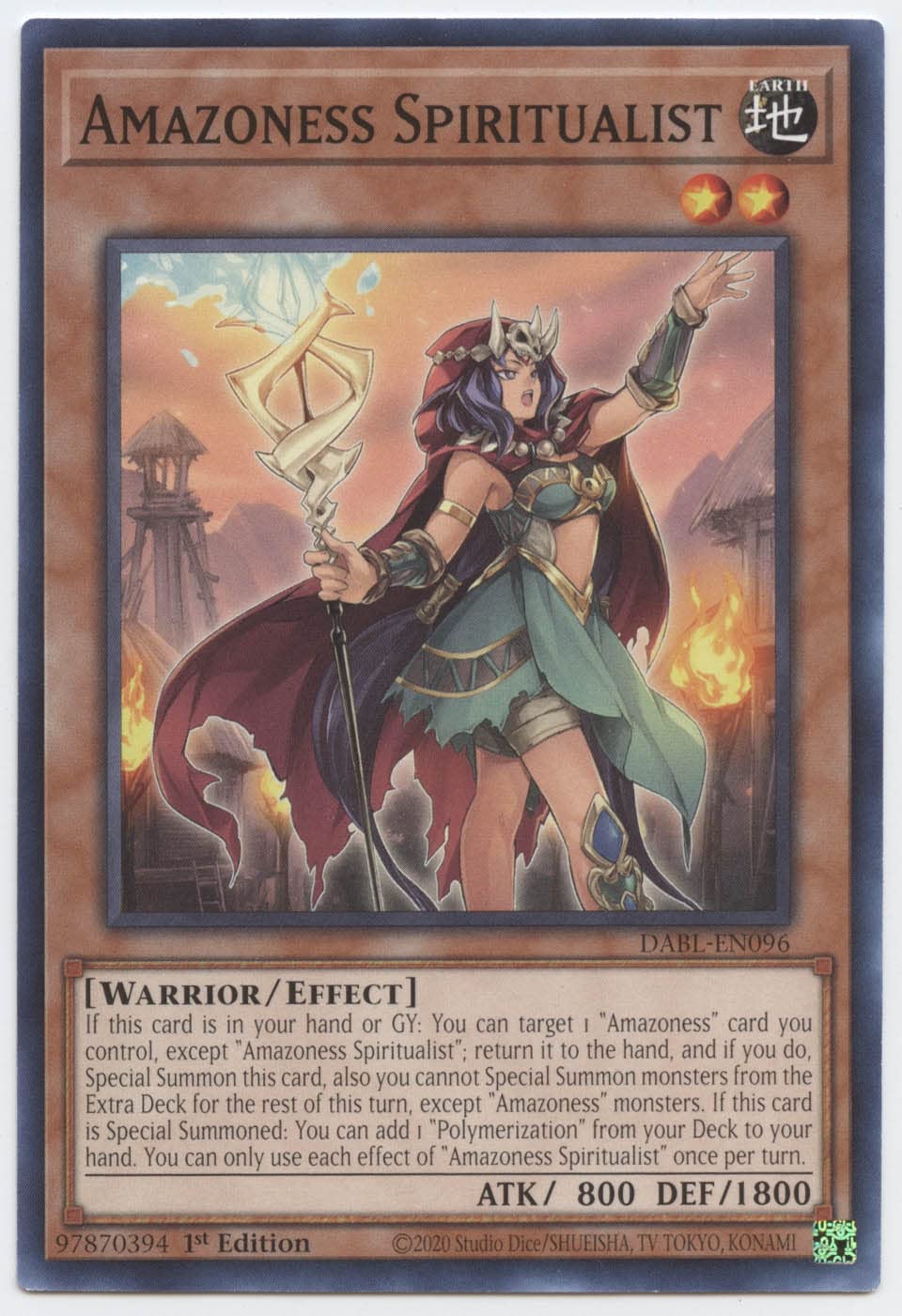 Amazon.com: YU-GI-OH! Amazoness Spiritualist - DABL-EN096 - Common ...