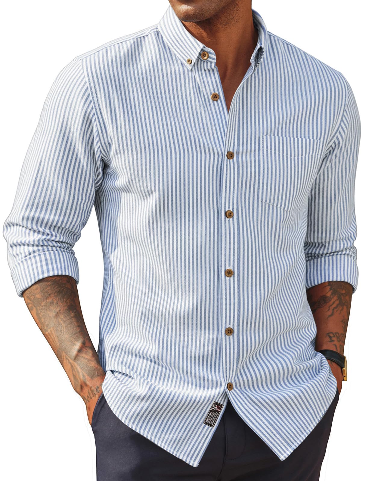 PJ PAUL JONES Classic Fit Linen Shirt