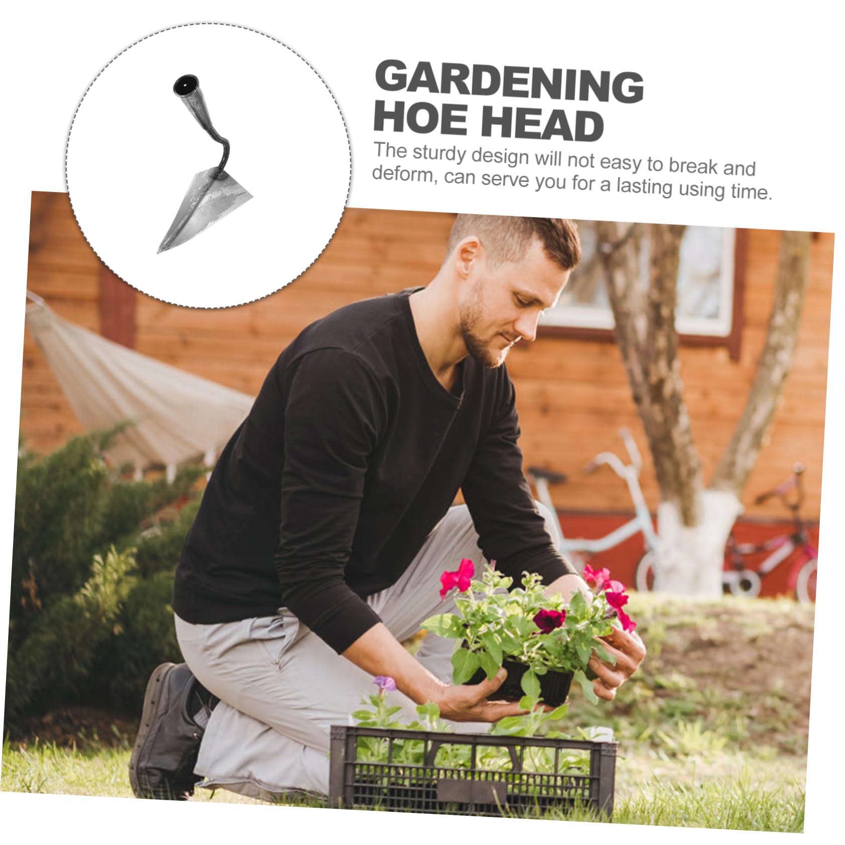 Happyyami De Inoxidable para Jardinería Herramienta Resistente para Excavar y Desmalezar para Plantar Huertos y