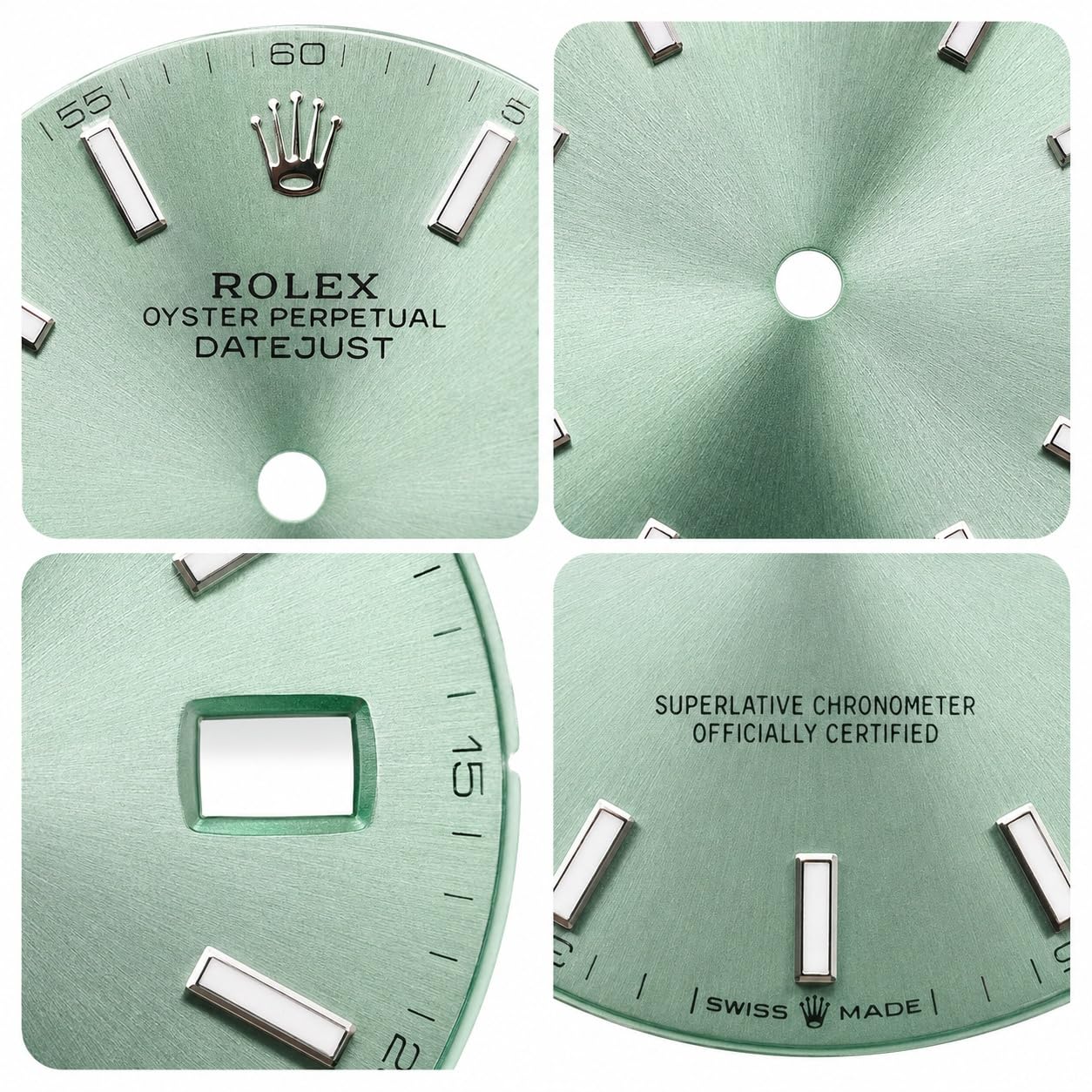 Tarcza Zegarka ze Stali Nierdzewnej Metalowy Cyferblat 2824 2836 Mechanizm 31mm Fluorescencyjna Datownik Wymiana Element Zamienny Part dla Rolex Datejust