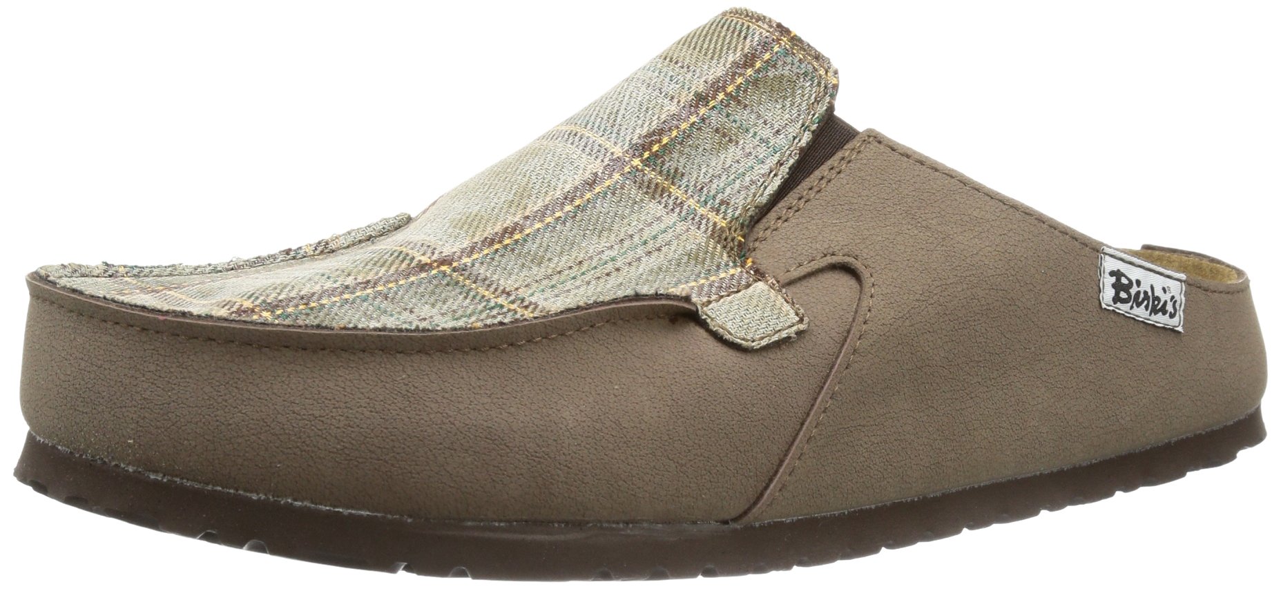 Birki'sOriginal Classic Skipper Birko-Flor/Textile Narrow width, Mocha Check Beige L7 M5 38,0
