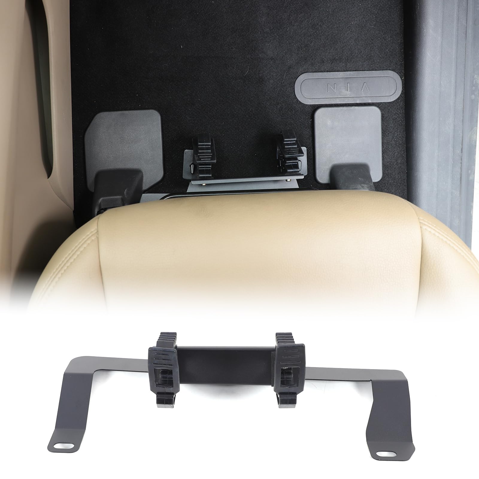 Front Co-Pilot Seat Flashlight Spacer Lift Kit Fit for Nissan Pathfinder 2013 2014 2015 2016 2017 2018,Flashlight Bracket Under The Co-Pilot Seat Carbon Steel