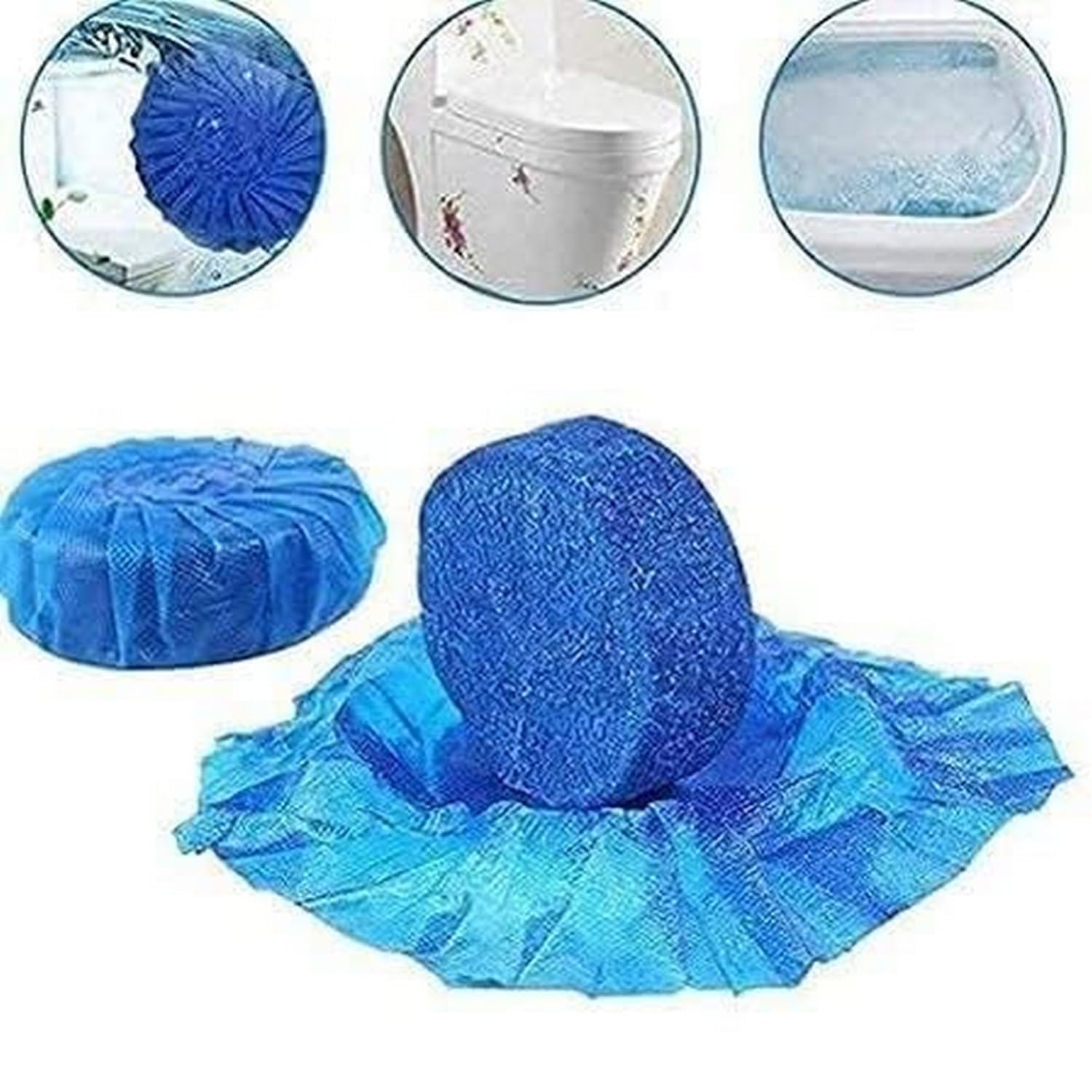 Krishna Zone Automatic Toilet Bowl Cleaner Tablets Deodorizer Powerful Cleaning Ball Tablets For Bathroom (Pack of 10) 2