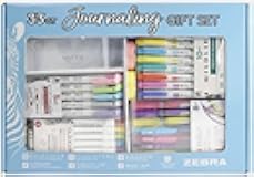 ZEBRA 33ct Journaling Gift Set, Comprehensive Collection of Tools for Bullet Journaling, Planning, and Creative Projects