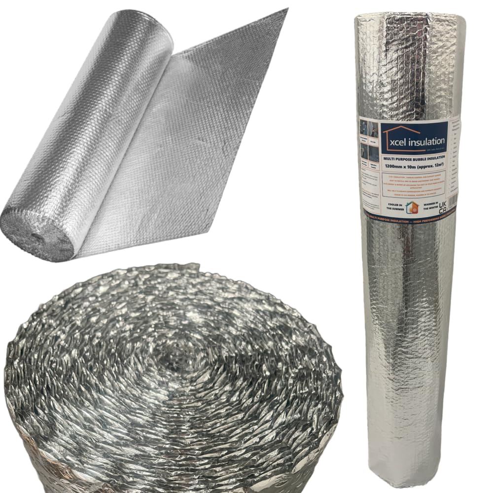 1200mm x 10m, Xcel Multi Purpose Insulation, LOFT and Van Conversions. Thermal Aluminium Reflective Foil.