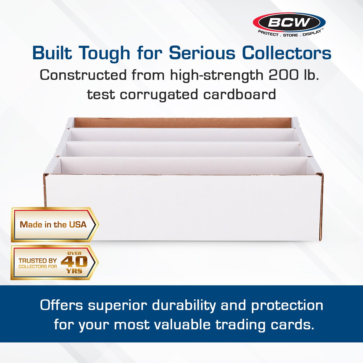 BCW 3200 Count Storage Box (Full Lid) - 1ct | Cardboard Box for Cards