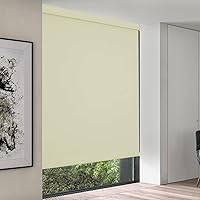 Vista 6 de MYshade Persianas enrollables opacas sin cordón, con funda de cenefa, oscurecimiento de habitación para el hogar, oficina, baño, puerta francesa
