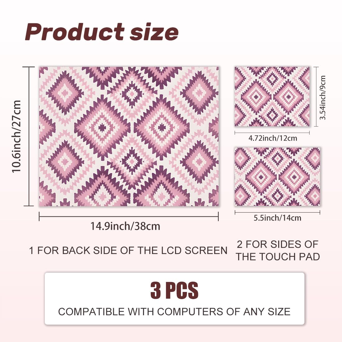 Adhesivo para ordenador portátil, vinilo de PVC, protector para ordenador portátil, impermeable, resistente a los arañazos