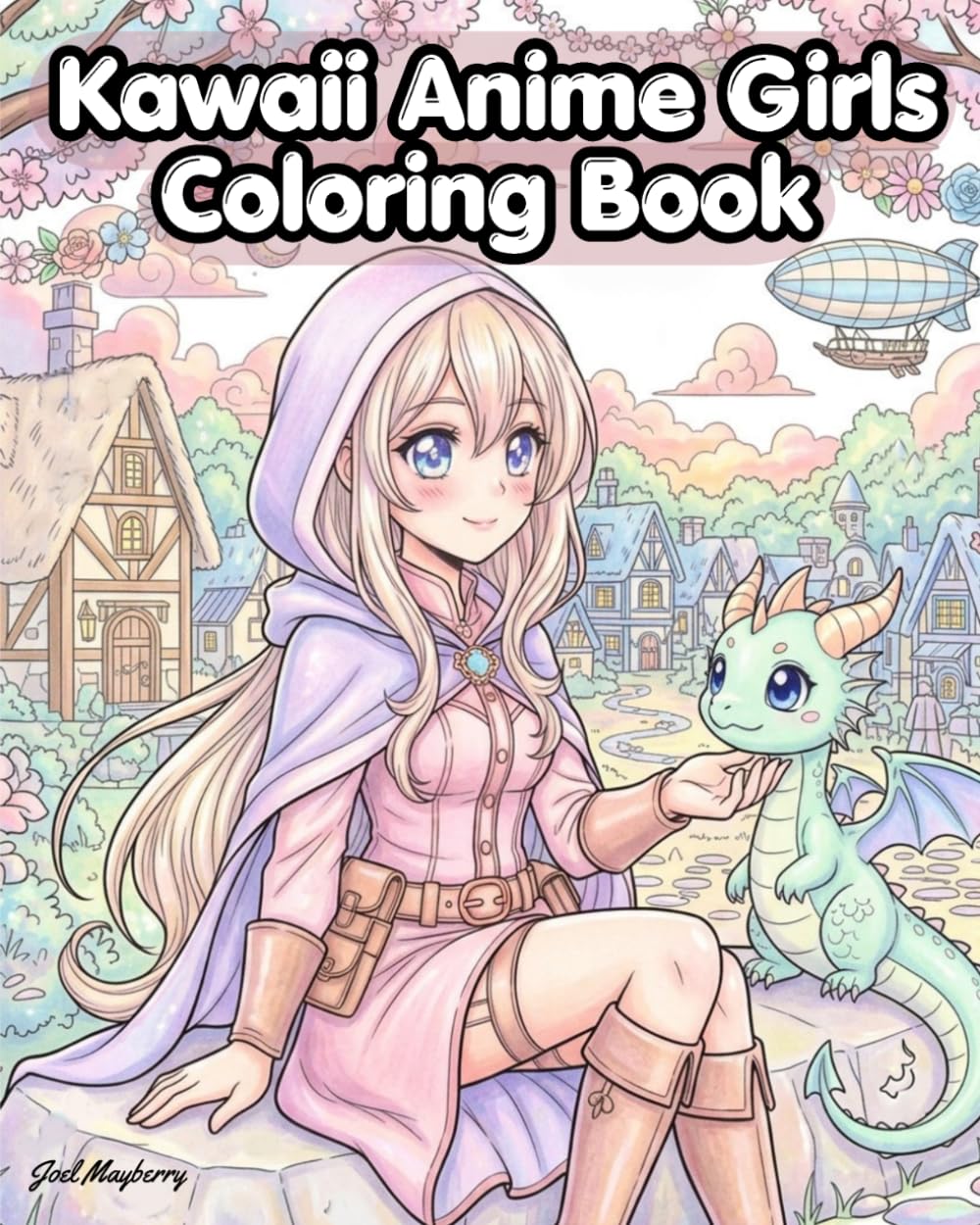 Kawaii Anime Girls Coloring Book for Teens and Adults