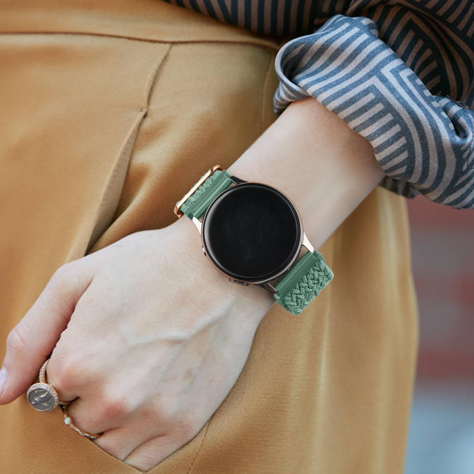 Ersatz-Armbänder Für Amazfit Smartwatches – 2 Stück, Geflochtenes Nylon, 20 Mm, Für Handgelenke 14–23 Cm