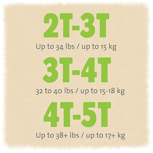 Miniatura 9 de Cuties Pantalones de entrenamiento para ir al baño 4T5T para niñas y niños, hipoalergénicos con piel inteligente, 76 unidades