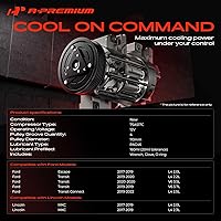 Vista 2 de A-Premium Compresor de A/C con embrague compatible con Ford Escape 2017-2019, Transit 2019-2020, Transit Connect 2019-2022 y Lincoln MKC 2017-2019