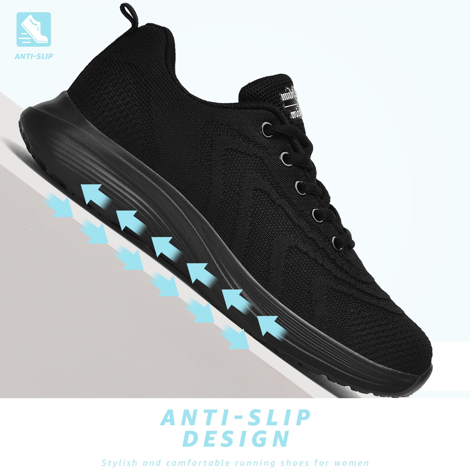 ELAPHURUS Damen Sneaker Atmungsaktiv Hallenturnschuhe Leicht Fitnessschuhe Walking Sportschuhe