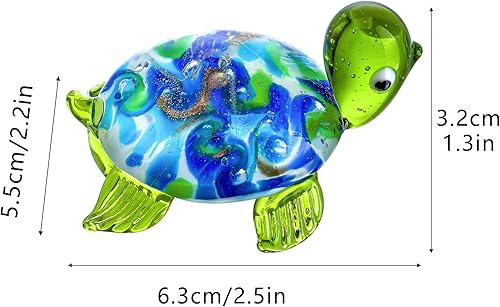 Miniatura 29 de QFkris Juego de 4 figuras de delfín de cristal soplado en miniatura de animales marinos coleccionables, figuras de delfines de cristal