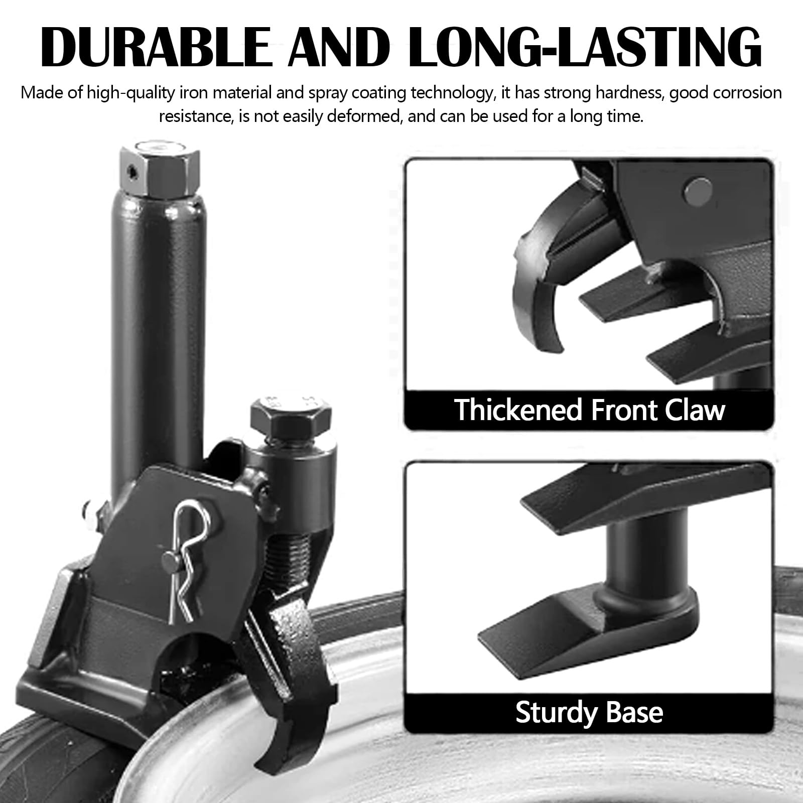 Desmontadora de Neumáticos Manual, Extractor de Talones para Neumáticos de 96,5cm - 106,7cm Herramienta para Cambiar Neumáticos para Camiones Tractores Automóviles Neumáticos