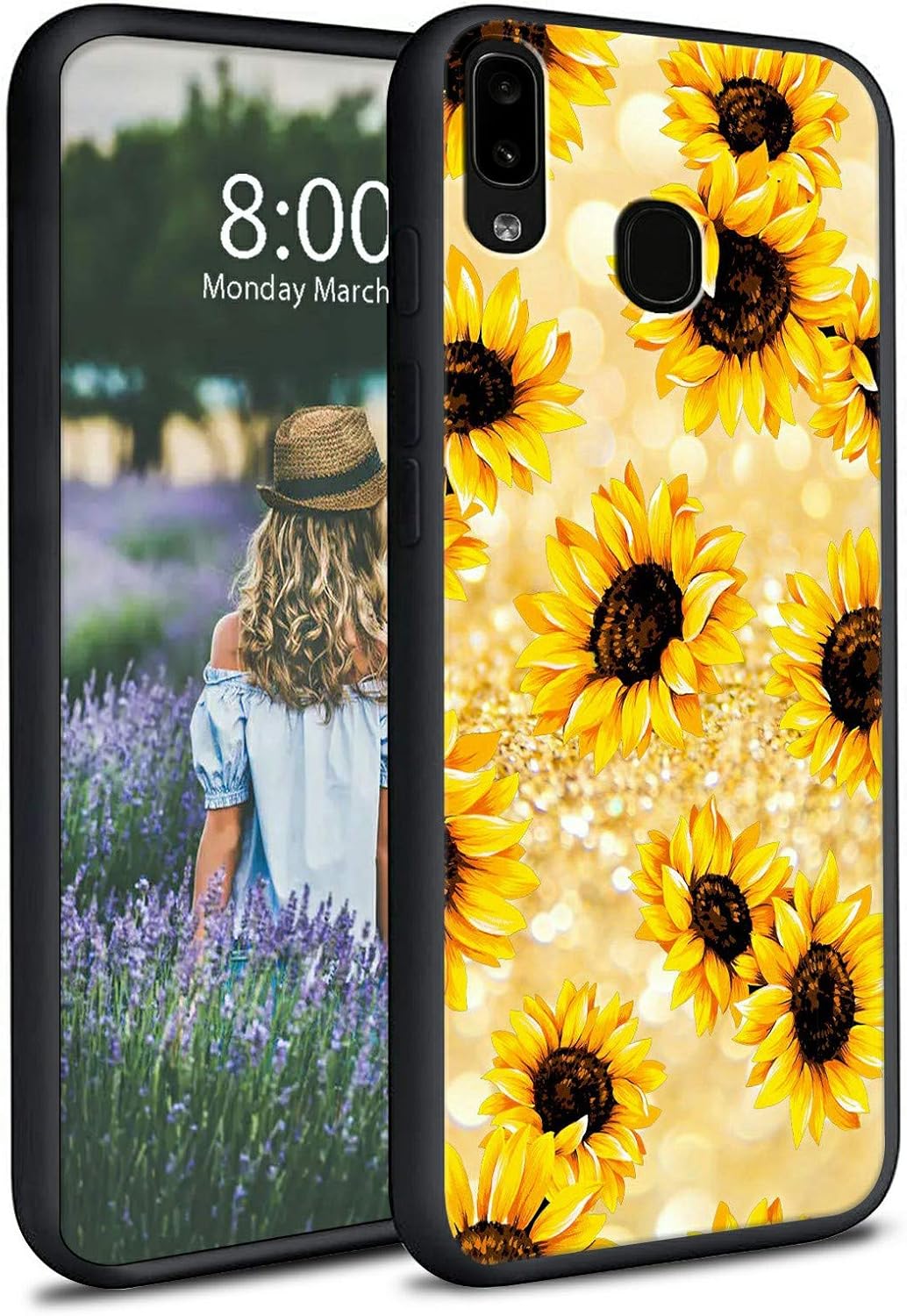 Dikoer Glitter Sunflower Silicone Case for Samsung Kuwait Ubuy
