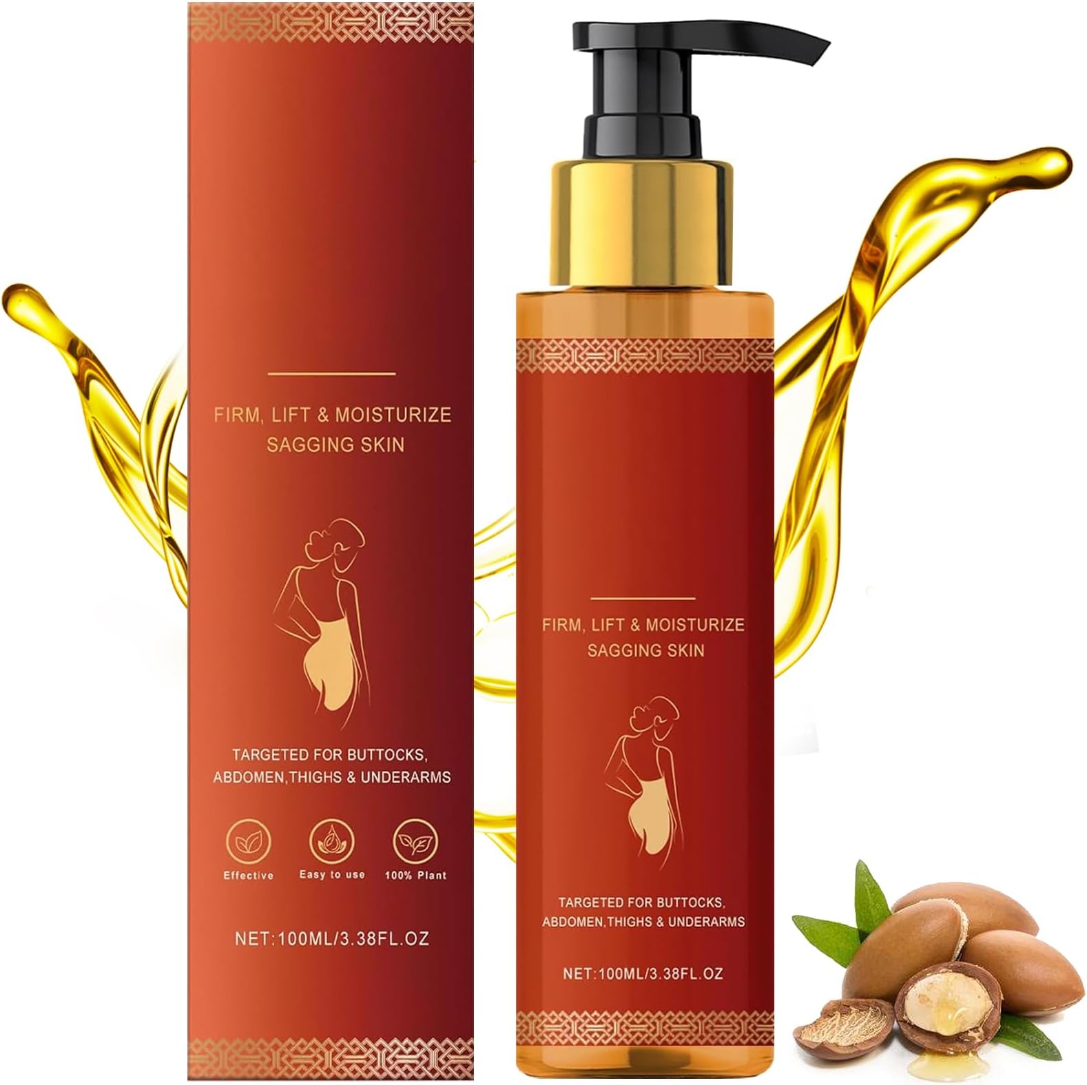 Magic Firming Body Oil - 100ML Magic Luxury Bo-dy Oil, Firming Body Lotion for Women to Reduce Finelines, Plumping Moisturizing Body Firm-ing O-il for Smooth, Radiant Skin