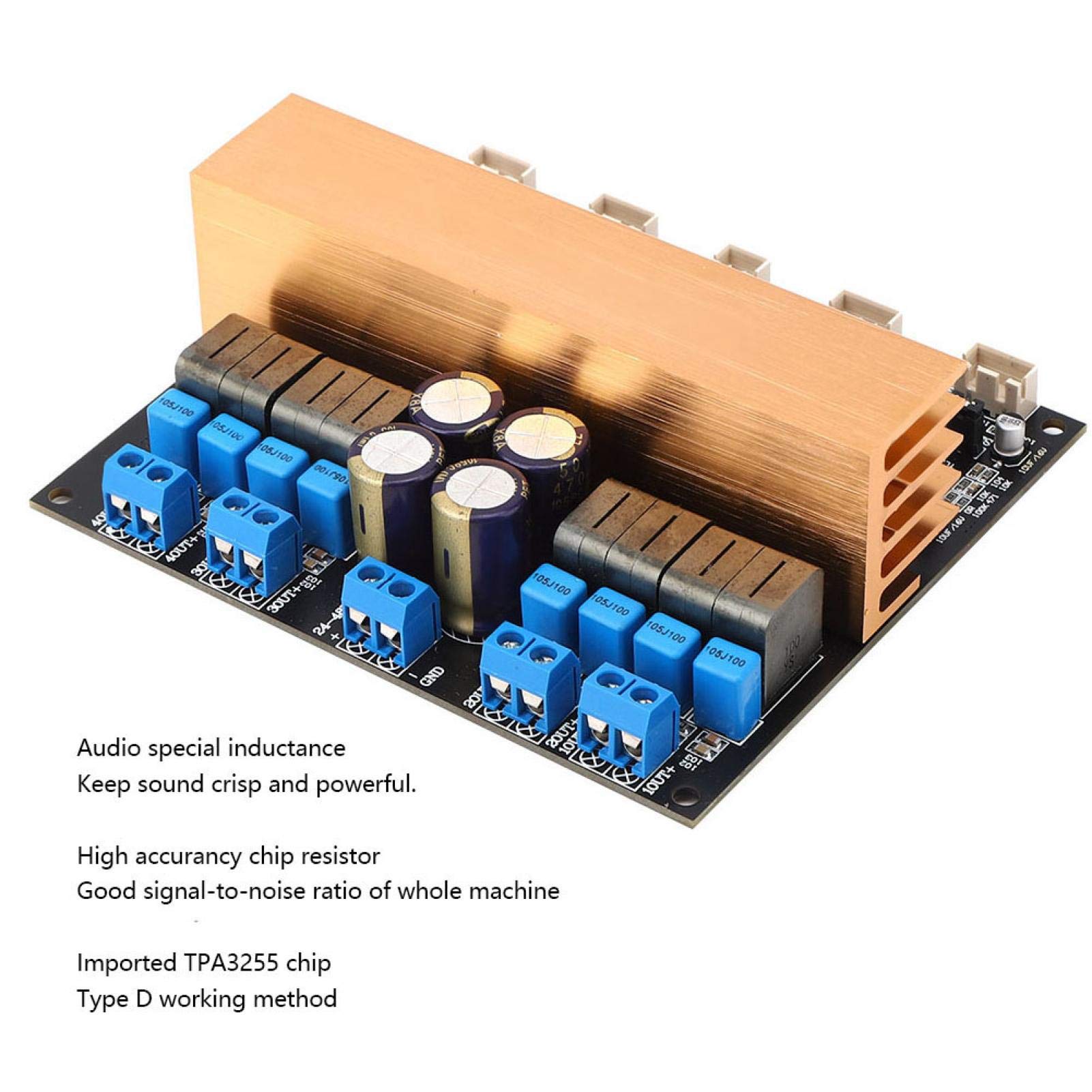 Scheda amplificatore digitale a 4 canali audio Modulo amplificatore Tpa3255 ad alta potenza pratico Modulo amplificatore di classe D Parti audio con installazione semplice for altoparlanti del audio f