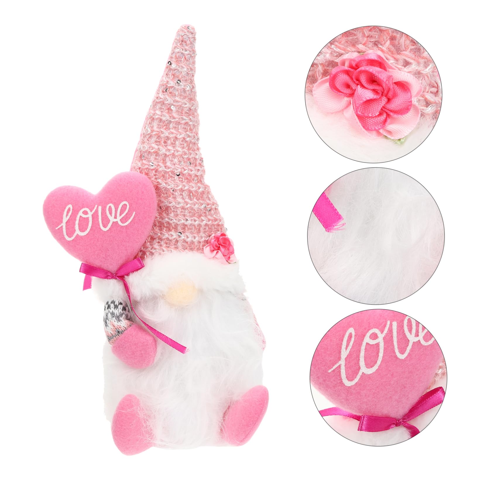 ABOOFAN 3stücke GNOME Deko Figur Für Valentinstag Kreative Gnomedekoration Für Tisch Und Fenster Liebevolle Deko Für Festliche Anlässe