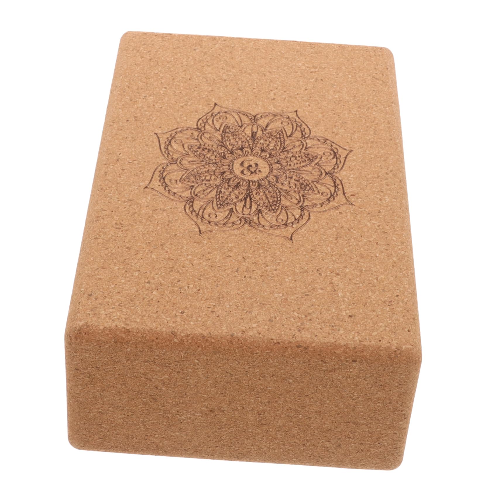 HEMOTON Yoga Liège Densité Accessoire Yoga Portable avec Mandala pour Renforcement Musculaire Flexibilité