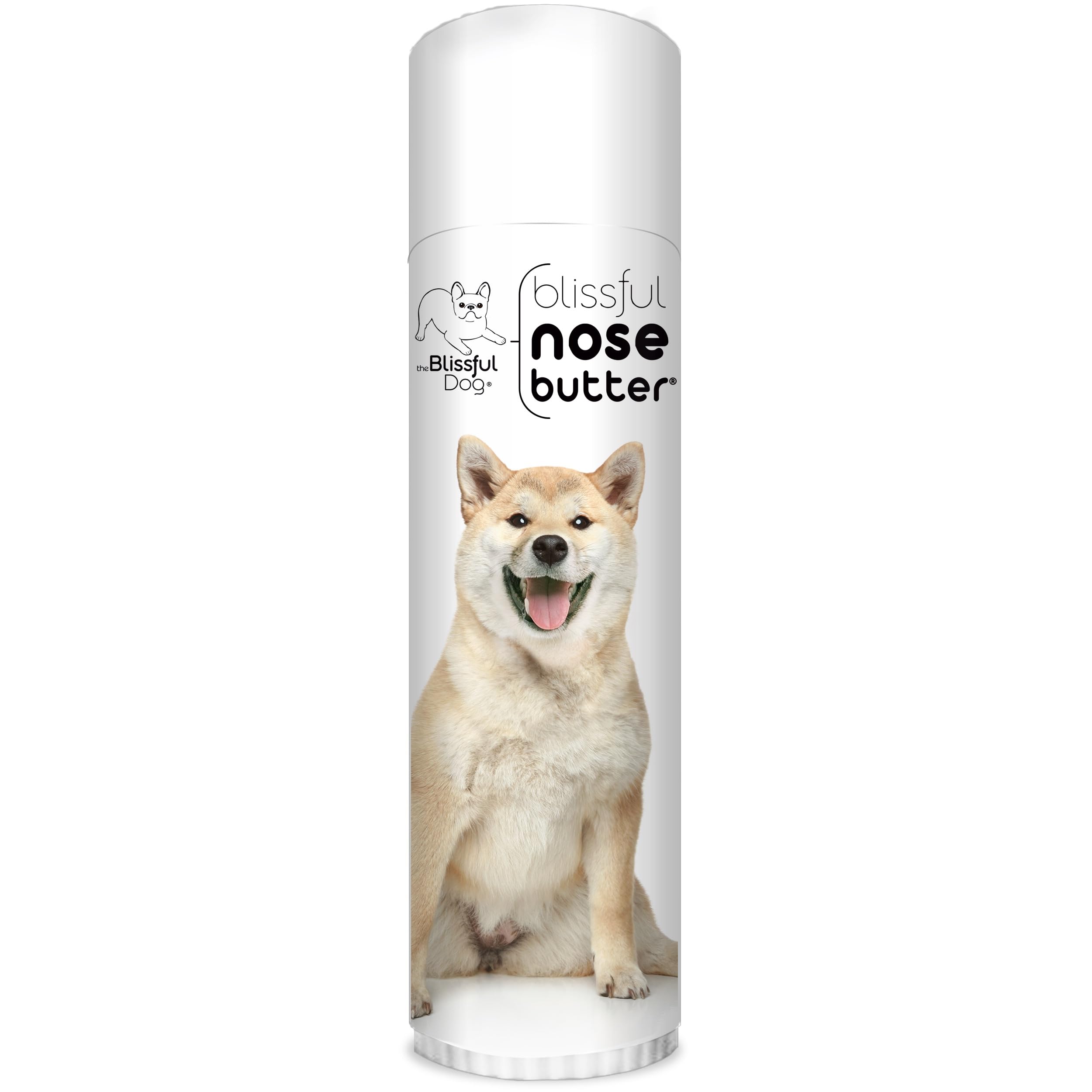 The Blissful Dog Shiba Inu Nose Butter for Dry, Cracked Skin, Lick-Safe Dog Nose Balm with Moisturizing Shea Butter, Almond, Olive, and Essential Oils, Pet Supplies, Uncented, 0.50 oz.